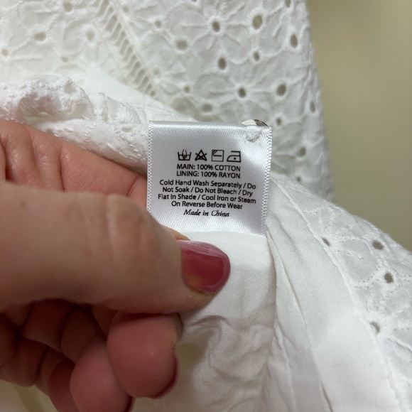AUGUSTE ALANNAH Embroidered Mini Dress White - Small - Picture 11 of 13
